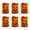 Bronze, variant on Halloween Lamps Pillar Candles 6 Pcs, Orange Color Flickering Lights for Halloween Table Decor