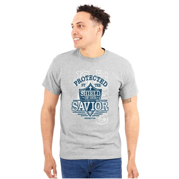 Restored by the Lord Christian Men's Graphic T Shirt Tees Brisco Brands S