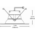thumbnail image 3 of NICOR DLR Series 5 in. to 6 in. White Selectable CCT Integrated LED Recessed Retrofit Downlight Trim, Remodel, Dimmable, 3 of 6