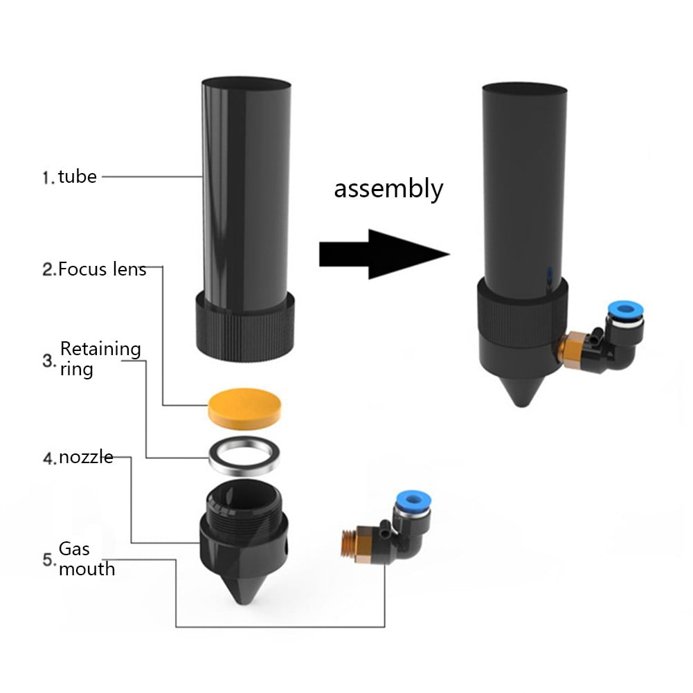 S Focusing Lens Znse Focal Lens Dia.20Mm For Engraver Cutter Machine 50.8Mm