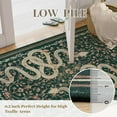 thumbnail image 6 of Moynesa Washable Area Rug 8x10 - Large Snake Living Room Rugs, Soft Green Rug for Bedroom, Non-Slip Indoor Carpet for Dining Room Home Office, Green, 6 of 7