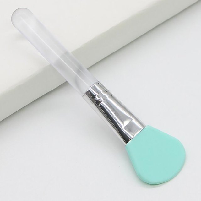 Heliisoer Silicone Facial Mask Brush Soft Tip Applicator Tool Long Handle