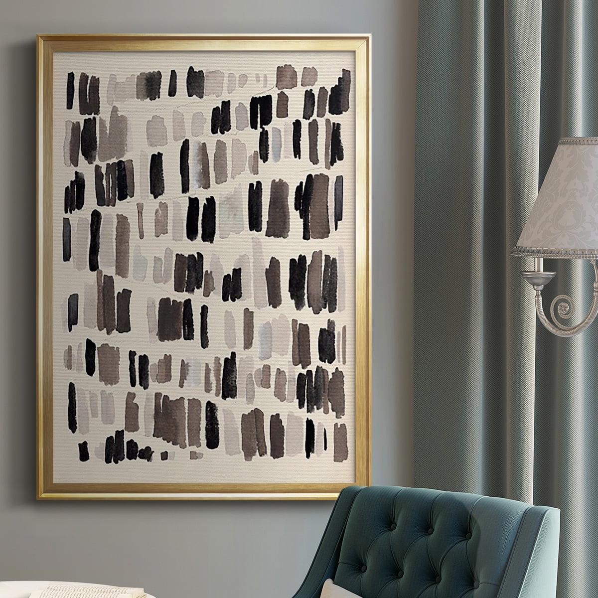 Chalk and Flint I Premium Framed Print, in Gold, Black, or Silver - Ready to Hang