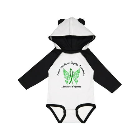 

Inktastic Traumatic Brain Injury TBI Butterfly 6.1 Gift Baby Boy Long Sleeve Bodysuit