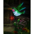 thumbnail image 2 of Evergreen 36"H Secret Solar Garden Stake, Hummingbird, 3.2''x 11'' x 37.4'' inches, 2 of 3