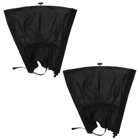 Hemoton 2pcs Adjustable Leg Gaiters Waterproof Leg Protectors Mountain Climbing Hunting Boot Gaiters For Snow And Mud