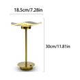 thumbnail image 2 of Portable Metal LED Table Lamp with Touch Sensor  3-Levels Brightness  Simple and Modern Luxury Experience  Rechargeable Battery Bedside Lamp Night Light for Kids Nursery Dining Room Lamp, 2 of 9