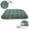 thumbnail image 3 of Vintage Floral Pet Bed, Sugar Skulls Flowers Ornaments Day of the Dead Carnival and Festive Design, Resistant Pad for Dogs and Cats Cushion with Removable Cover, 24" x 39", Multicolor, by Ambesonne, 3 of 4