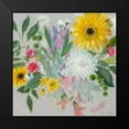 thumbnail image 2 of Lafrate, Sandra 20x20 Black Modern Framed Museum Art Print Titled - Floral Burst II, 2 of 5