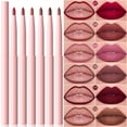 thumbnail image 4 of 6 Pack Easy Colored Velour Lipliner Is Easy To Apply And Makes Lasting Lip Makeup More Perfect, Labial Line, 4 of 9