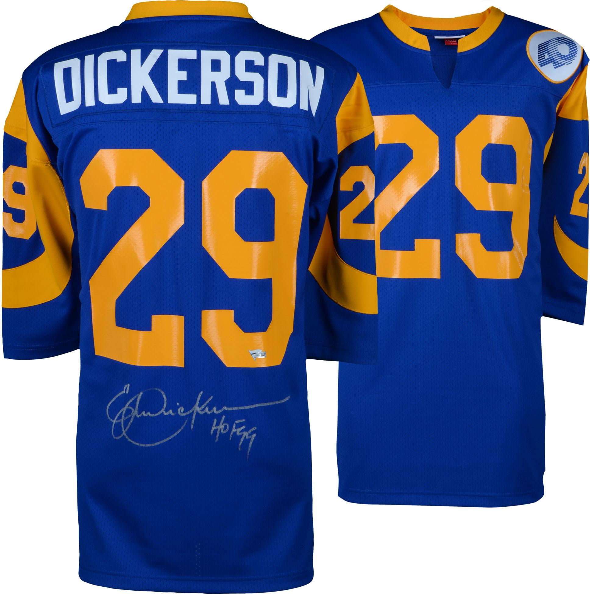 Eric Dickerson Los Angeles Rams Autographed 16 x 20 White Running Photograph withHOF 99 Inscription Fanatics Authentic Certified