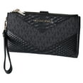 thumbnail image 3 of Michael Kors Womens Jet Set Travel Large Double Zip Wallet MK Signature Multi Python Design (Black) 35R4GTVW3B-001, 3 of 5