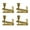 Gold, variant on Pack of 4 Violin Fine Tuners For Standard 4/4-3/4 Size Violin Finger Guides Fine Tuners Violins Replacement Parts Set