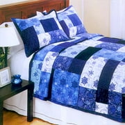 Home Trends Quilt Set, Winter Wonderland Pattern