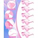 thumbnail image 4 of Lentes de Sol ZHANGBY Corazon Sin Marco Set de 9 Pares para Fiestas y Eventos, 4 of 5