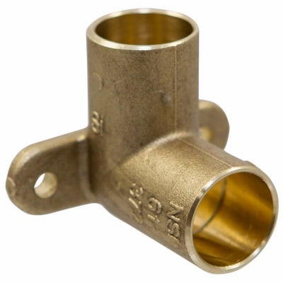 NIBCO Copper Elbow BF0240L Drop Ear - Low Lead, 90 Deg, Brass - 1/2 In.