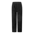 thumbnail image 5 of LEKODE Straight Leg Corduroy Pants Women Comfy Drawstring Elastic Waist Pants with Pockets Casual Joggers Black L, 5 of 6
