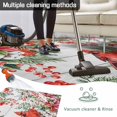 thumbnail image 5 of Cardinal Bird Outdoor Rug for Patio/Deck/Porch, Non-Slip Large Area Rug 4 x 6 Ft, Winter Poinsettia Pine Cones Berry Wood Indoor Outdoor Rugs Washable Area Rugs, Reversible Camping Rug Carpet Runner, 5 of 8