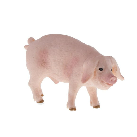s de animales de cerdo de granja, modelo de simulación realista, juguete educativo de aprendizaje Zulema Figura de juguete de estatuilla de cerdo
