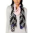 thumbnail image 3 of Calvin Klein Women's Geo Colorblocked Scarf (One size), 3 of 3