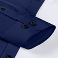 thumbnail image 5 of Daznico Mens Shirts - Men's Stretch Comfort Fit Dress Shirt Relaxed Fit Casual Wear Plus Size Formal Business Shirt Breathable Fabric - Shirts for Men,Color:Navy,Size:4XL, 5 of 5