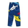 thumbnail image 5 of Kll Womens Cartoon Shark Print Pajama Pants Soft Pajama Bottoms For Women Cozy Lounge Pants, 5 of 9
