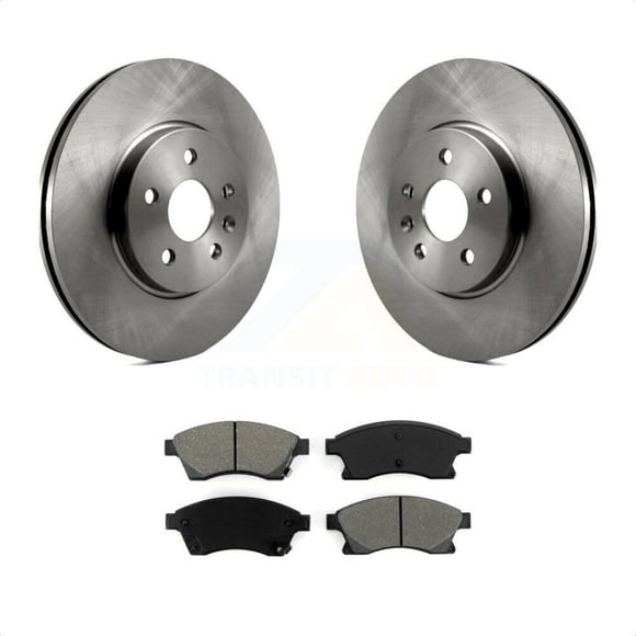 Transit Auto - Front Disc Brake Rotors And Semi-Metallic Pads Kit For Chevrolet Buick Encore Trax Sonic K8S-100084