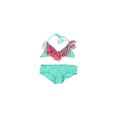 thumbnail image 1 of Raisins Womens Fringe Bra Ruched Brief 2 Piece Bikini, Pink, Large, 1 of 1