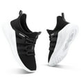 thumbnail image 3 of Kushyshoo Kids Sneakers Black White Running Tennis Athletic Shoes for Girls Size 11 (Little Kid), 3 of 5
