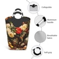 thumbnail image 3 of Disketp Elegant Still Life Roses Square Laundry Bag Large Collapsible Dirty Clothes Bags With Handles Waterproof Essentials Storage For College Dorm, Family, 3 of 5