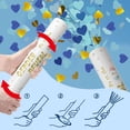 thumbnail image 4 of Gender Revealing Party Bullet Cannon - Biodegradable heart-shaped confetti party bullet - Blue, 4-piece set - Baby Boy Gender Revealing Party Bullet Cannon Shooter Blaster, 4 of 8