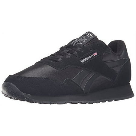 Reebok BD1554 : Royal Nylon Classic Fashion Sneaker, Black/Black/Carbon (9.5 M US)