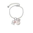 thumbnail image 2 of Delight Jewelry Love with Pink Softball Silvertone Discover Dream Explore Zoey Charm Bracelet, 6.5+2" Extender, 2 of 4