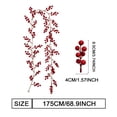 thumbnail image 2 of Guirlande Festive de Baies Rouges de 6 Pieds pour Portail de Jardin Intérieur Extérieur, Décorations Saisonnières d'Hiver pour la Maison, 2 of 6