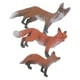 thumbnail image 4 of BRIGHTFUFU 3 piezas simulación animal salvaje figura realista juguetes divertidos Modelo Kids Animal Model Toys - 5x3cm (Fox), 4 of 7