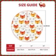 thumbnail image 2 of Xecao Cute Fox with Heart Pattern Christmas Tree Skirt Round Xmas Tree Mat Base Cover for Holiday Home Decorations-30", 2 of 6