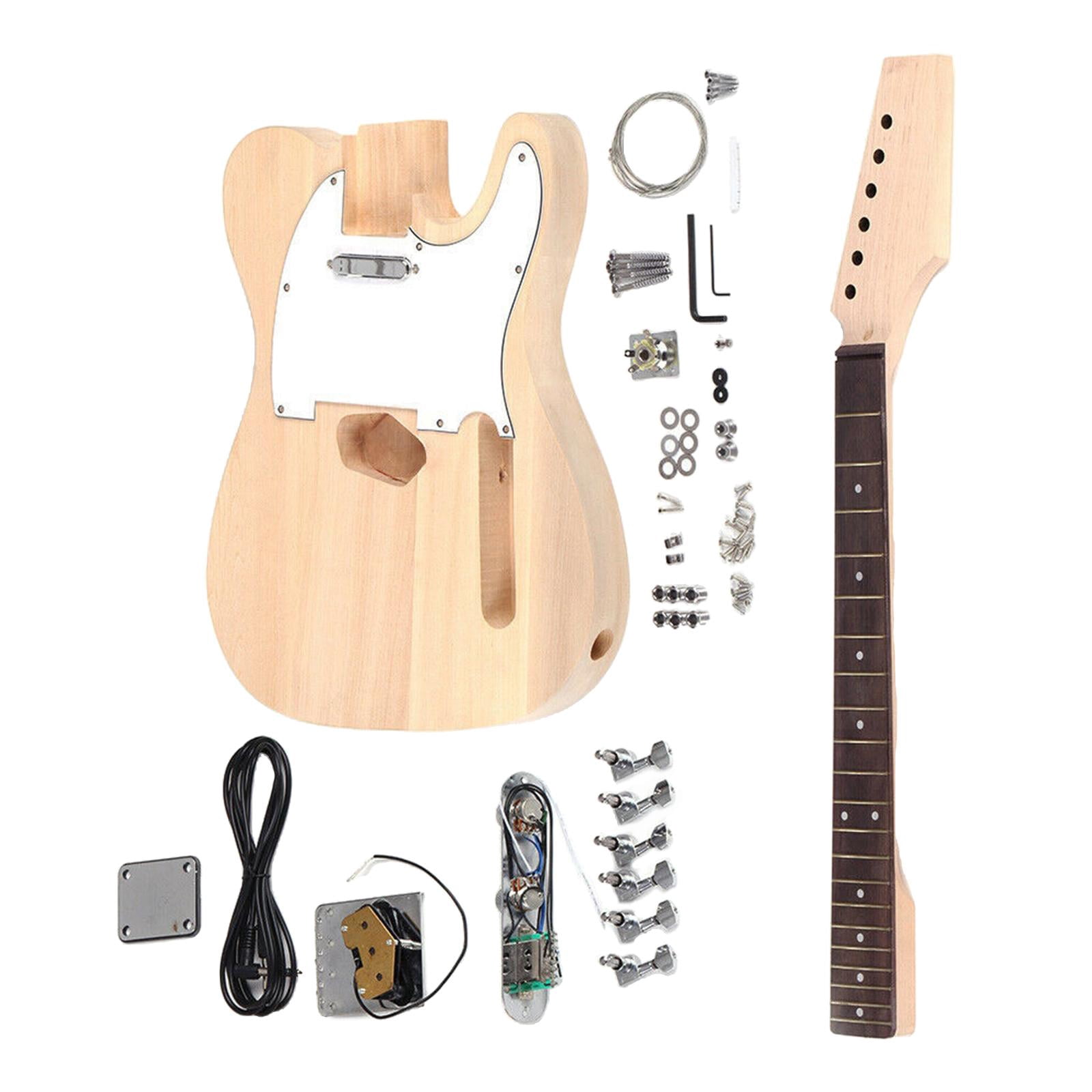 Modern Style Unfinished DIY Electric Guitar Body Fingerboard Guitar