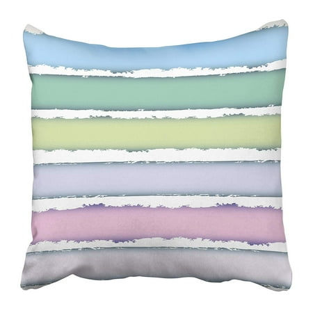- CMFUN Blue Stripe Striped Grunge Color Bars with White Spaces Gentle Green Uneven Abstract Pillow Case Cushion Cover 16x16 inch