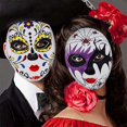 thumbnail image 3 of Máscara de fantasma de Halloween horror Día mexicano de los muertos máscara de payaso cosplay accesorios de actuación de danza al por mayor, 3 of 5