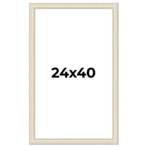 24x40 Frame White Real Wood Picture Frame Width 1.75 inches | Interior Frame Depth 0.5 inches |
