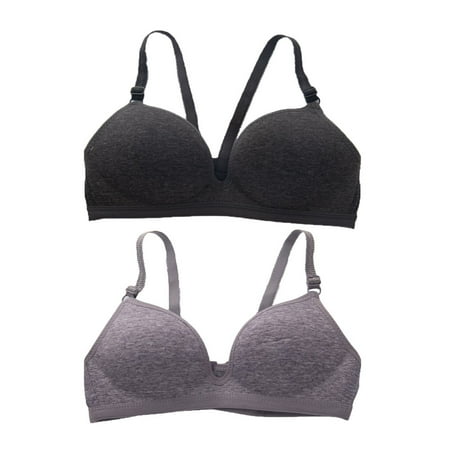 

Xmarks Wireless Push Up Bra Set of 2 Wirefree Push Up Bra Bras for Women Push Up Wireless Bra Sexy Bras for Women 36/80AB