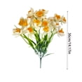 thumbnail image 4 of Yhmxh Artificial Daffodils 14.17" Spring FlowersDaffodils for Home Indoor Outdoor Wedding Table Party Decor, Spring Silk Flowers with Stems for Flower Arrangement Home Decor, 4 of 6