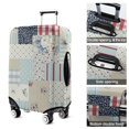 thumbnail image 5 of Pioneer Flower Floral Print Pattern Luggage Cover Fashion Suitcase Cover Baggage Covers Fit 25-28 Inch Luggage (Go Travel), 5 of 5