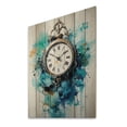 thumbnail image 2 of Designart "Clock Time In Flow II" Fashion Print on Natural Pine Wood, 2 of 5