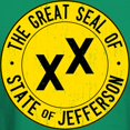 thumbnail image 3 of CafePress - State Of Jefferson Flag Dark T Shirt - Men's Classic Graphic Cotton T-Shirt, 3 of 4