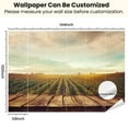 thumbnail image 2 of Peel and Stick Wallpaper Canvas Vineyard autumn Modern Art Wall Mural Decor Self Adhesive and Removable 100in x 144in, 2 of 5