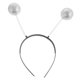 thumbnail image 1 of 3 piezas de diadema de bolas navideñas, accesorio creativo para el cabello para fiestas (bola blanca), 1 of 8