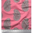 thumbnail image 1 of Soimoi Polyester Crepe Fabric Paisley Block Fabric Prints by Yard 52 Inch Wide, 1 of 1