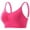 Pink, variant on Women's Bras Lightweight Seamless No Wire T-Shirt Bra Flat Seam Design Invisible Under Thin Shirts S-3XL