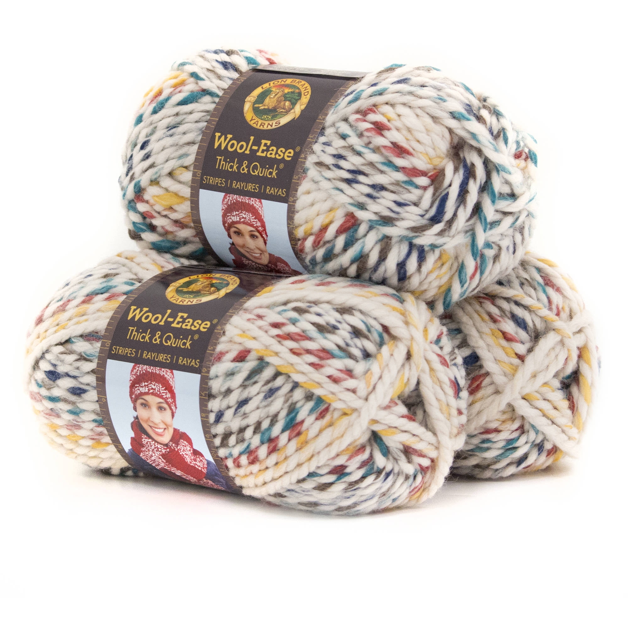 Lion Brand Yarn WoolEase Thick and Quick Hudson Bay Classic Super